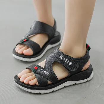 

ZB9-5 2020 summer new fashion children's boy's Geniune leather sandals soft bottom non-slip casual children's sandals