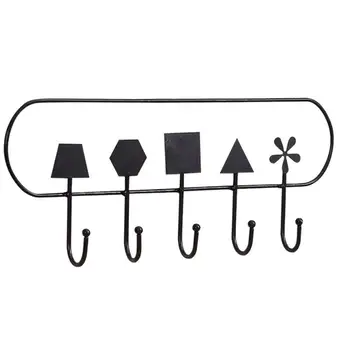 

Art Iron Wall Hooks Funny Simple Metal Creative Beautiful Wall Hanging Hooks For Hat Towel Key