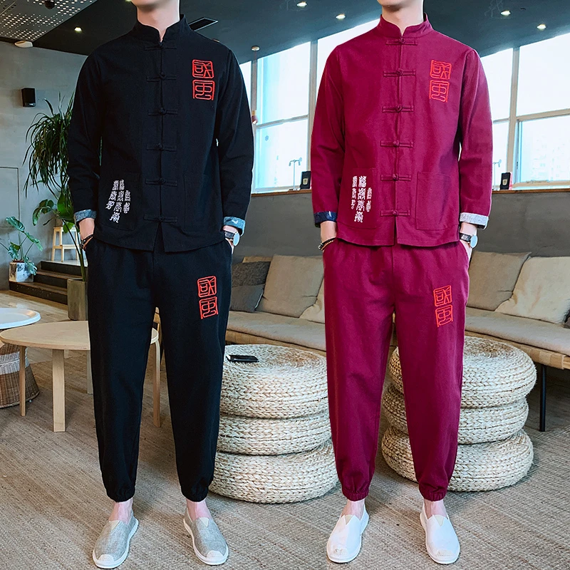 reinigen statisch stout Heren Kleding 2020 Men Spring Man 2 Piece Set Sport Suit Jacket + Pant Male  Tracksuit Asian Size Moda Hombre - Men's Sets - AliExpress