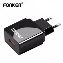 FONKEN USB зарядное устройство Быстрая зарядка 3,0 быстрое зарядное устройство для телефона QC3.0 QC2.0 FCP USB адаптер Зарядка для банк питания для мобильного телефона зарядное устройство