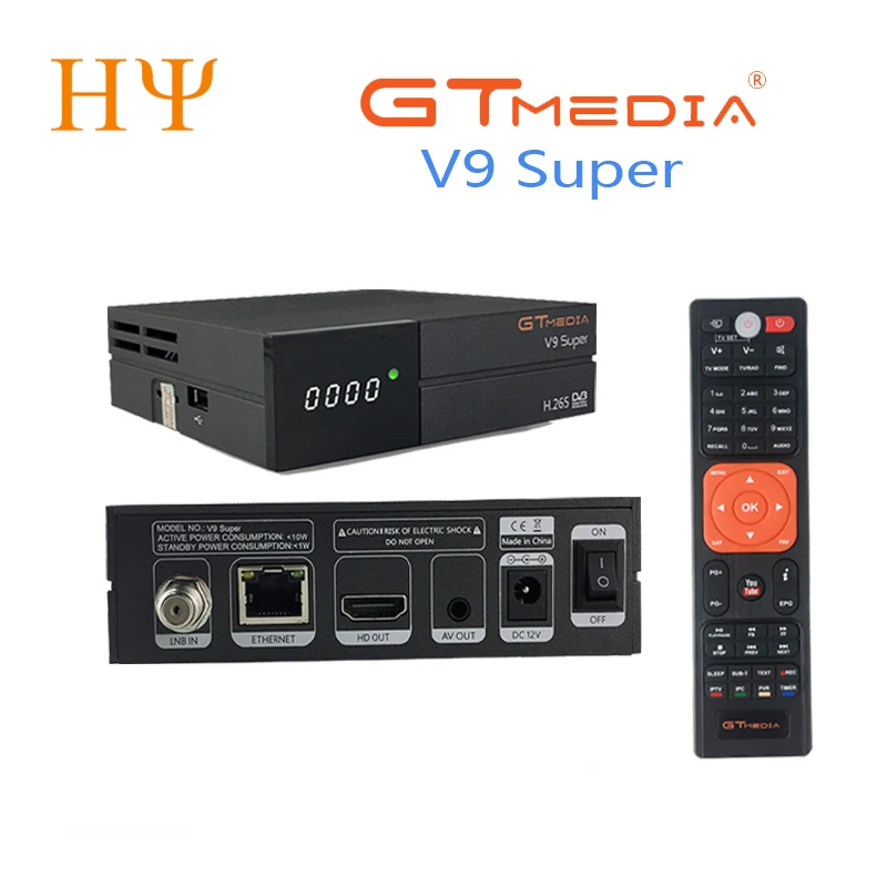 GTmedia V9 супер DVB-S2 спутниковый ресивер Поддержка H.265 же gtmedia v8 nova freesat v8 супер встроенный WiFi телеприставка