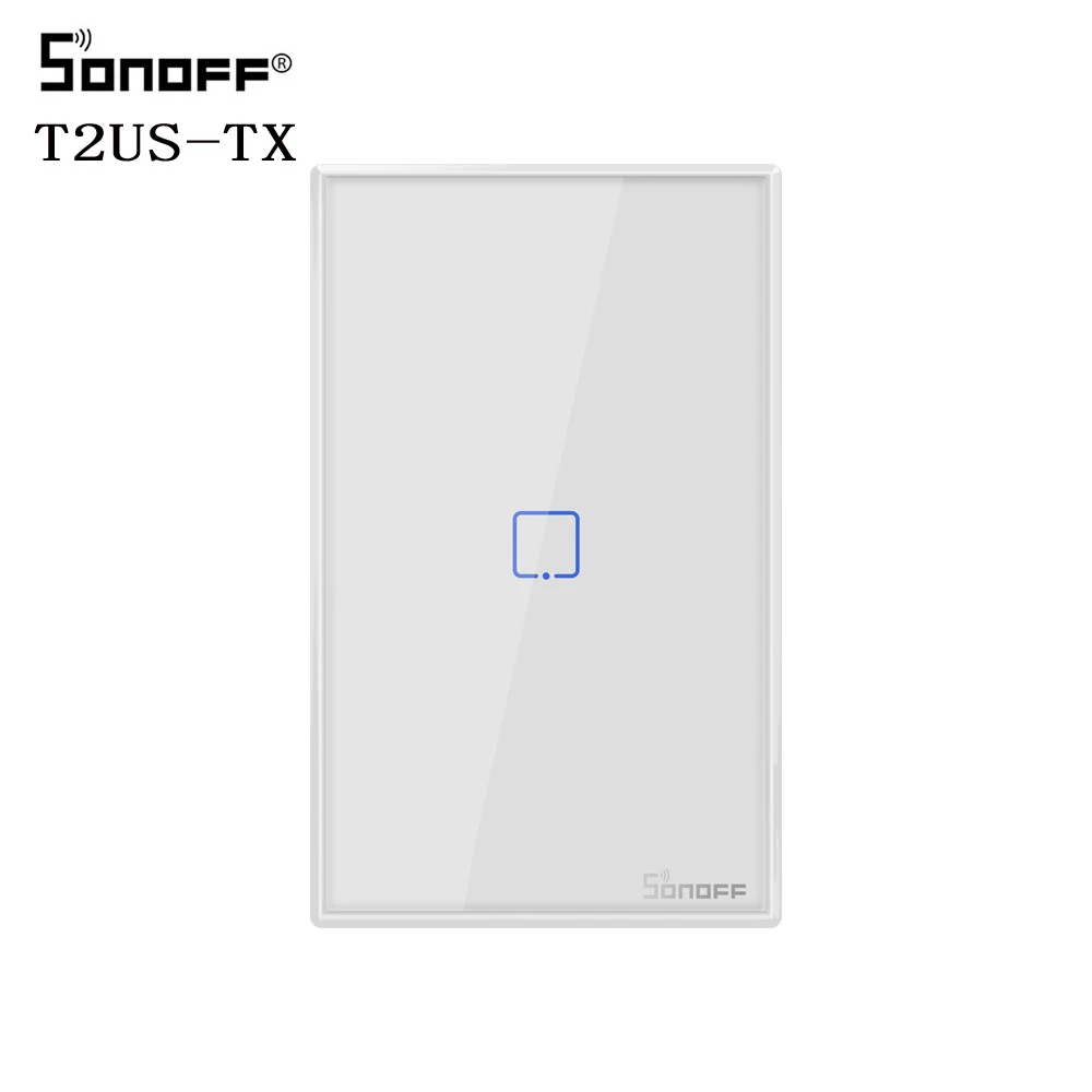 Sonoff TX T2 US Smart Wifi переключатель 1 2 3 банды Ewelink приложение 433 МГц RF беспроводной пульт дистанционного управления настенный сенсорный стеклянный панельный выключатель света