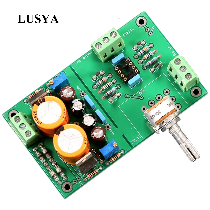 Lusya NE5532 Pre-Amplifier audio tone Board With ALPS 16 volume adjustment T1381 | Электроника