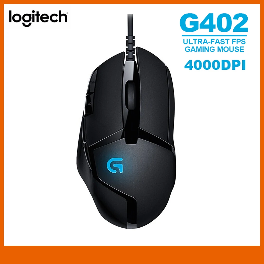 Оригинальная игровая мышь Logitech G402 Hyperion Fury 4000DPI высокоскоростная Проводная