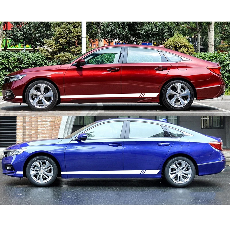 Полосатые наклейки наклейка пленка авто аксессуары 2 шт 220x8 см корпус автомобиля