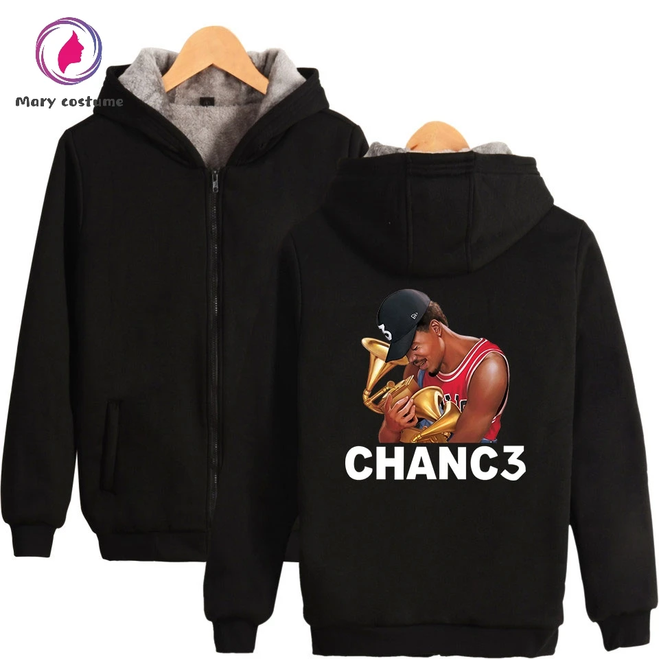 Chance The Rapper мужские толстовки с капюшоном на молнии 2019 Горячая модная бархатная
