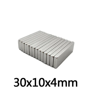 

5-100 PCS 30x10x4mm block Powerful N35 Magnets Super Sheet Permanent Magnetic 30x10x4 mm Strong Neodymium Magnet 30*10*4mm