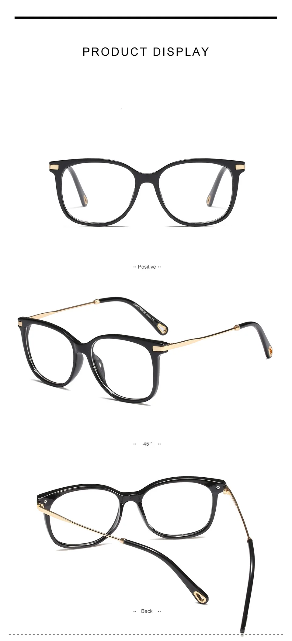 Винтажные очки оправа женские мужские прозрачные линзы Ретро Оправа очков женские в форме кошачьих глаз очки плоское зеркало для чтения при миопии очки