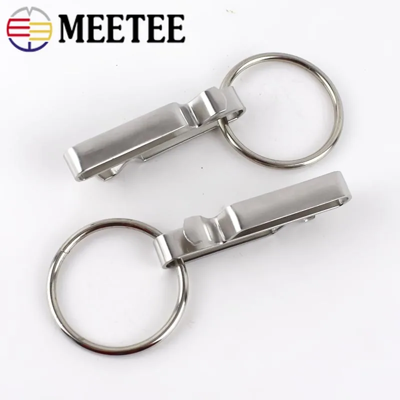 Meetee 1/ 2 шт. 3 6 см Пряжка для ключей ручной работы из нержавеющей стали латуни