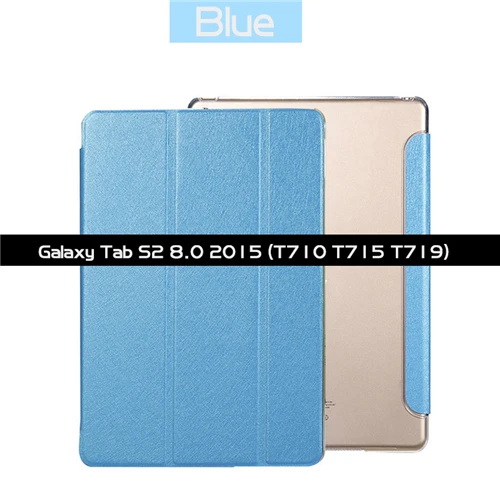 Чехол из искусственной кожи для samsung Galaxy Tab S2 8,0 T710 T719 SM-T715 T713, умный чехол для samsung Galaxy Tab S2, 8,0 дюймов, чехлы - Цвет: SM-T710  SM-T715