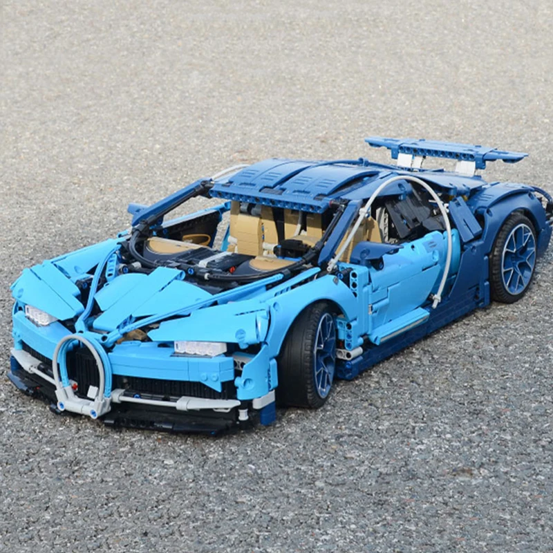 Online Lepinblocks technik bugatti chiron blau racing auto supercar bausteine 42083 20086 Spielzeug 3625 stücke