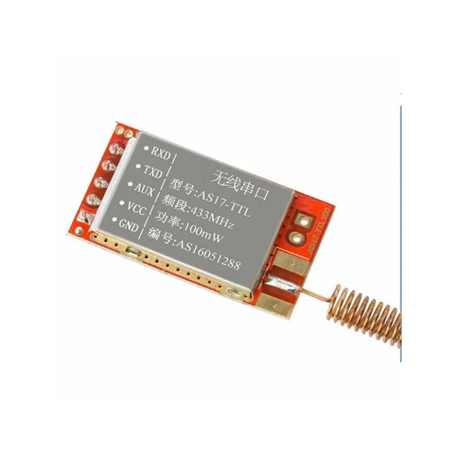 

A15-- AS17-TTL-TH SI4438 433Mhz long-distance industrial wireless serial 433M low-power wireless module DTU RTU transparent