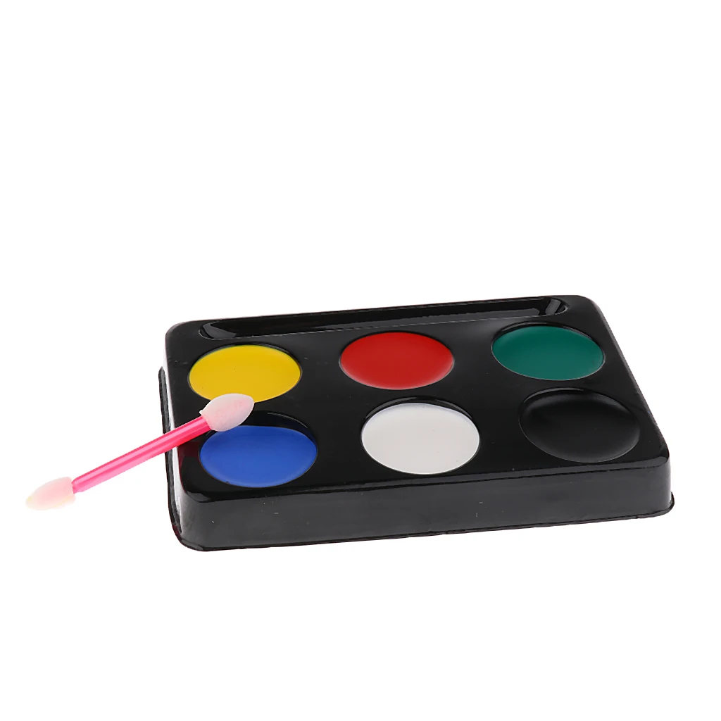 Face Painting Palette 6 Colours Pure Safe & Professional Face Paints Makeup