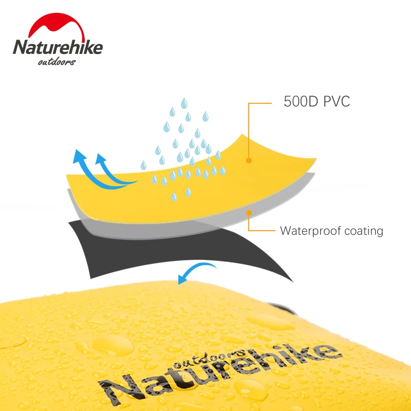 Naturehike 6L 15L водонепроницаемые сухие сумки для пляжа, хранения, посылка для влажного сухого разделения, Каякинг, Дрифтинг, Кроссбоди, дорожная сумка