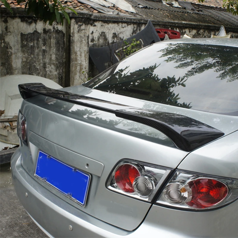 Внешний задний спойлер из углеродного волокна украшение для багажника