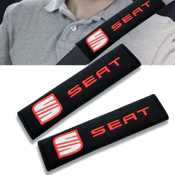 

2pcs Auto Seat Belt Cover Car Gordel for Seat Leon Ibiza Alhambra Niva Kalina Priora Granta Largus Seat Belt Protector Gadgets