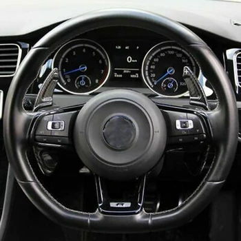 

for Golf MK7 R Carbon Fibre Paddle Shifter Extensions Paddles Car Decoration Carbon Fiber Sticker 2Pcs