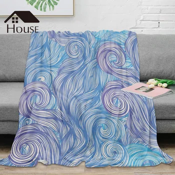 

BIGHOUSES Blanket Abstract Art Throw Blanket Warm Microfiber Blanket