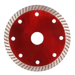 105*1,0*20 мм алмазный режущий диск зубчатая коронка непрерывный турбо алмазный диск 8 отверстия для охлаждения 20 мм внутренний диаметр