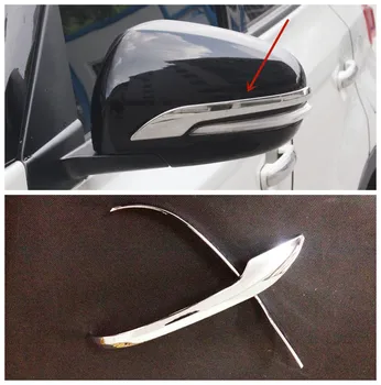 

2pcs ABS chrome back rear view Rearview Side Mirror Cover sticks trim frame lamp hood Styling For Suzuki s-cross SX4 2014-2018