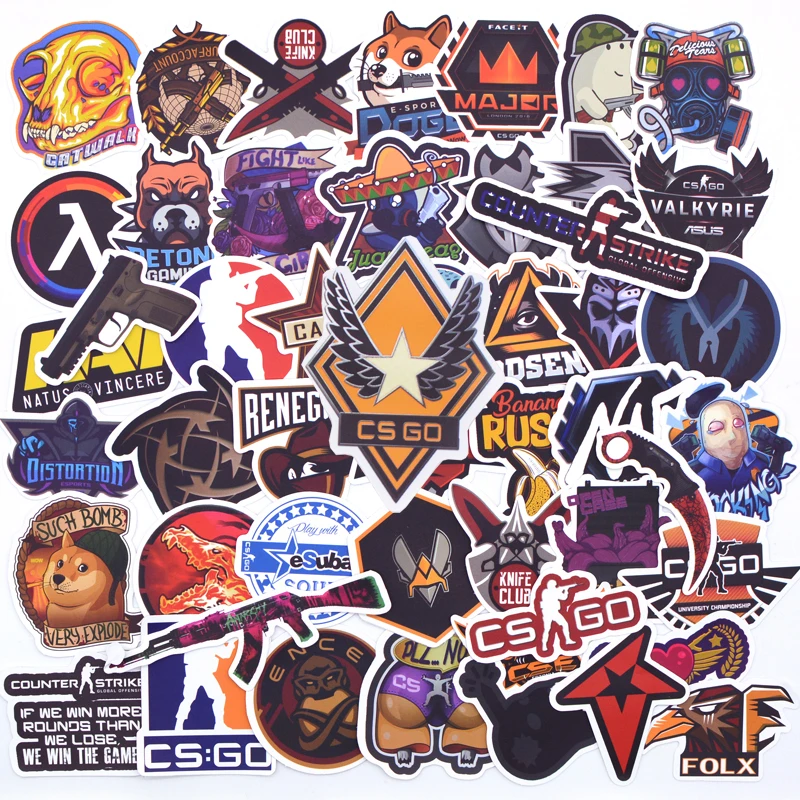 50 шт в наборе новая игра Navi CS GO Стикеры s Counter Strike CSGO для ноутбука гитарный чехол