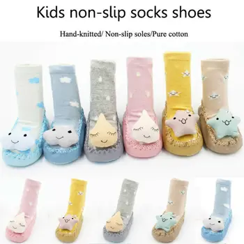 

Cute Toddler Non-Slip Boot Socks Kids Baby Cartoon Warm Shoes Anti-slip Slipper Baby Cute Socks