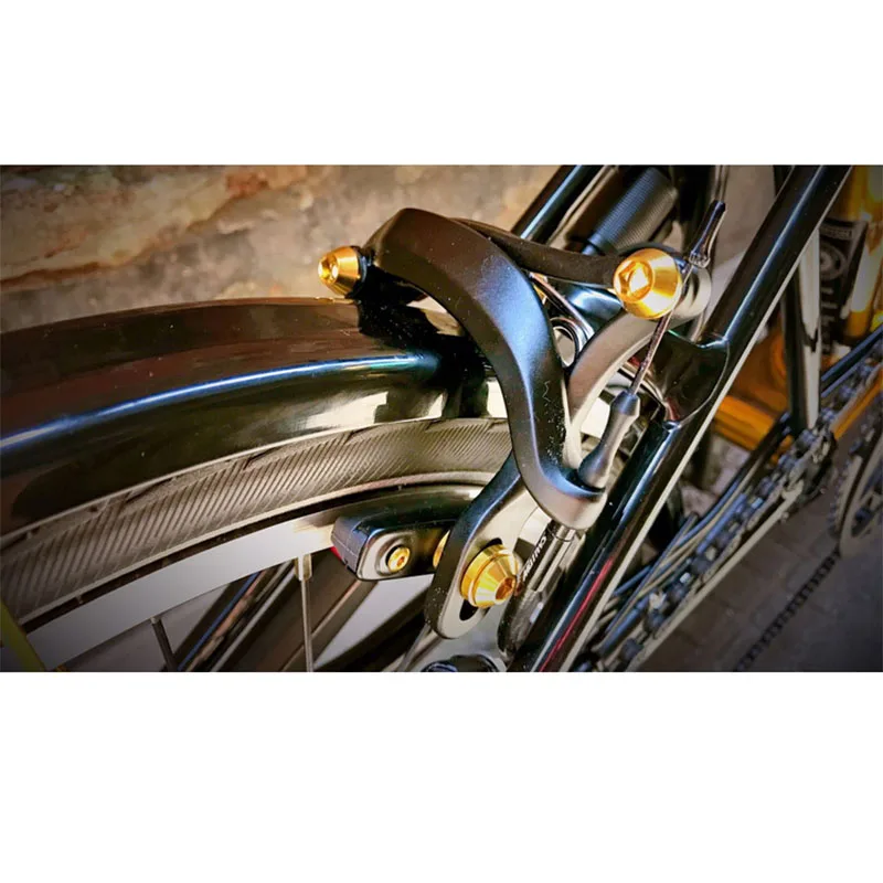Brompton titanium винты тормозные колодки titanium винты 3 вида цветов на выбор 4 шт./компл