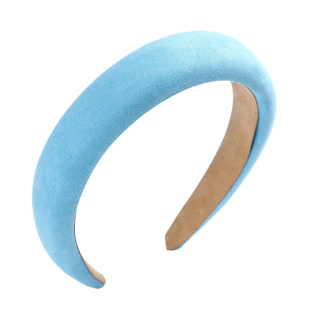 LEVAO Sponge Solid Color Hair Hoop Headband Velvet Headbands For Women Girls Non-slip Hairbands Hair Accessories Thin Edge hair band for ladies Hair Accessories