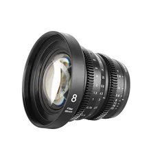 Objektiv Meike Cine 8mm T2.9 pro fotoaparáty Olympus Panasonic s bajonetem Micro Four Thirds (MFT, M4/3)