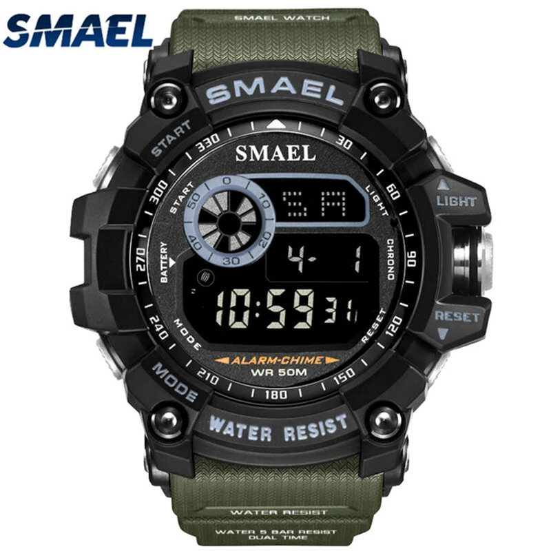 Мужские часы лучший бренд класса люкс SMAEL плавать военные спортивные цифровые часы мужские светодиодный наручные часы наружные мужские часы relogio masculino