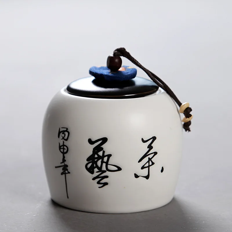 Керамическая банка для чая кунг-фу, китайская чайная посуда, банка для чая, коробка для дома или офиса, аксессуары для чая C - Цвет: Style C-5