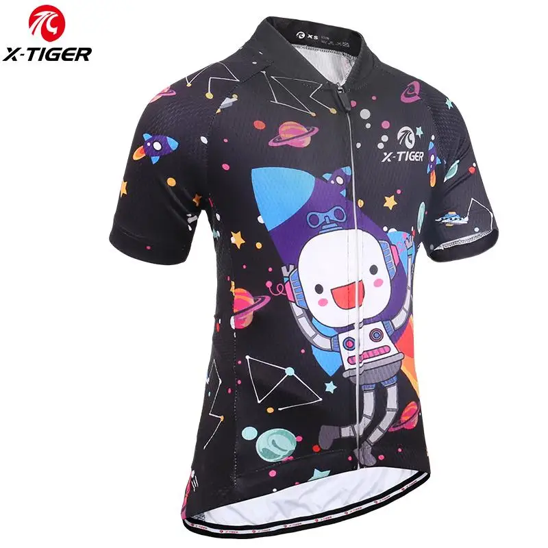 Детские Майки для велоспорта быстросохнущая одежда из 100% полиэстера мальчиков и