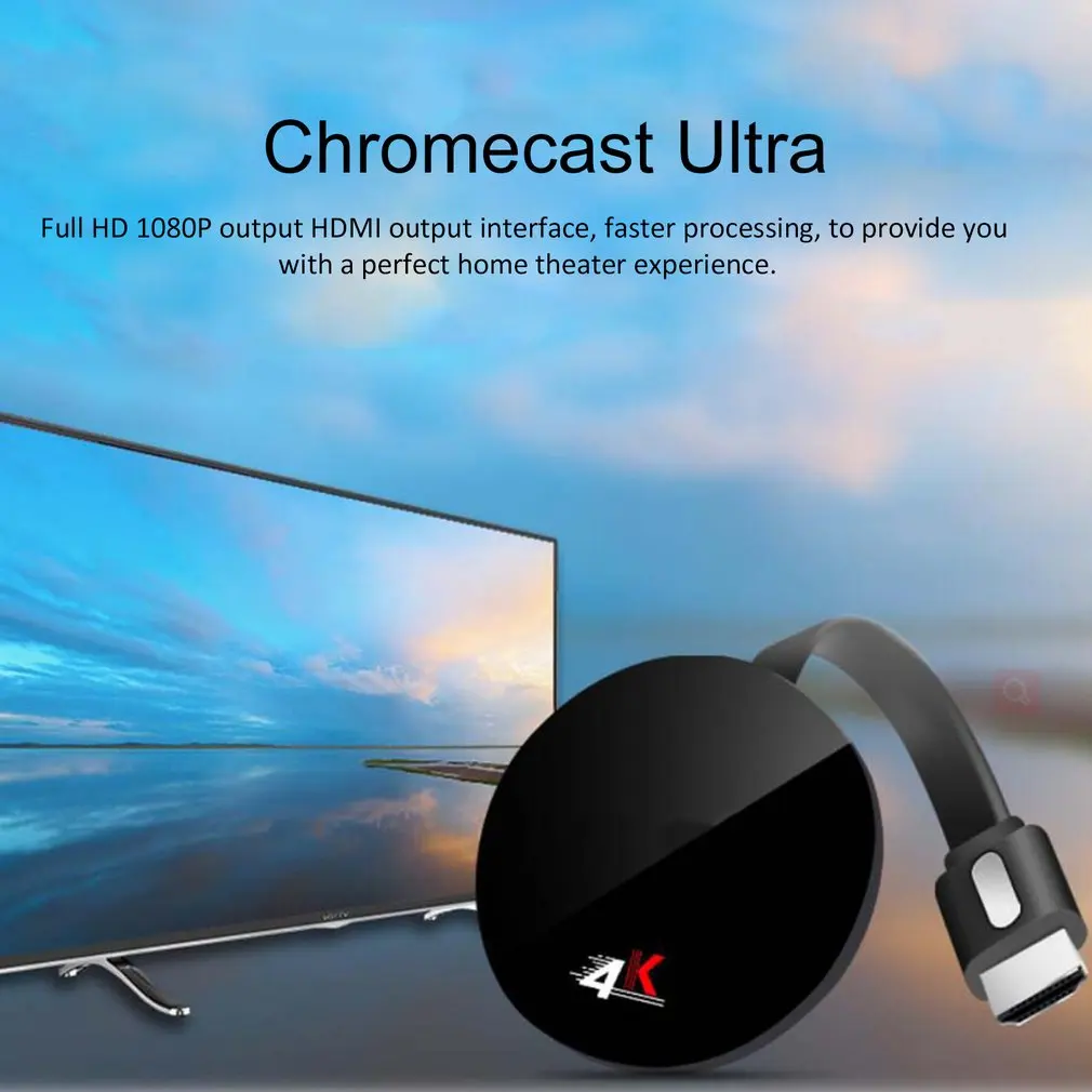 For G7 Chromecast Chrome Cast Ultra 4K Digital Media Video Stream HDTV WiFi HDMI High Definition High Performance dropshipping