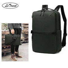 LeTrend Многофункциональный рюкзак водонепроницаемый мужской бизнес сумка для компьютера Мужская Студенческая Повседневная сумка на плечо съемная