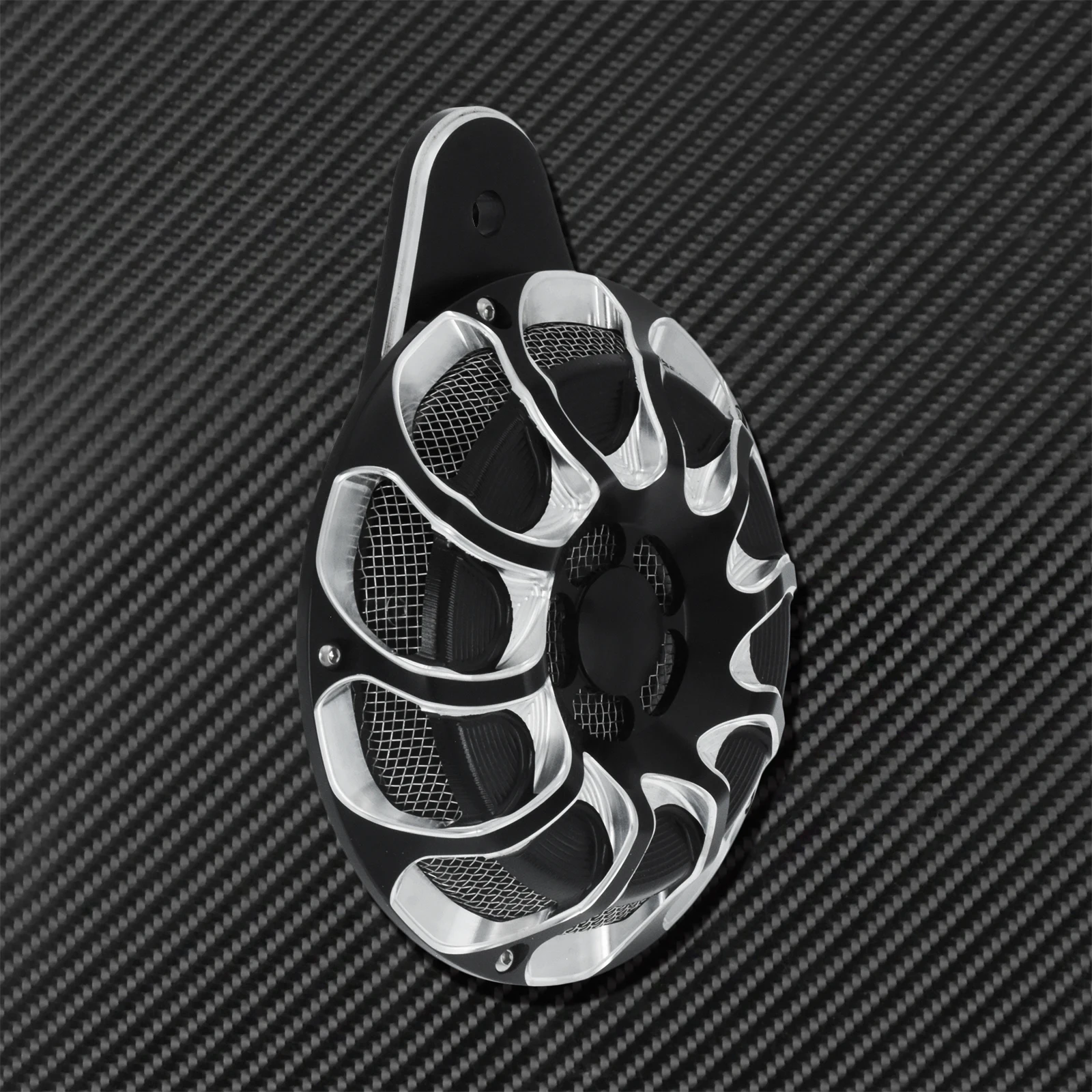Motorcycle Horn Cover Horn Assembly Loudspeaker Aluminum Black &Chrome For Harley Touring FLHT Electra Glide 91-17 Sportster XL