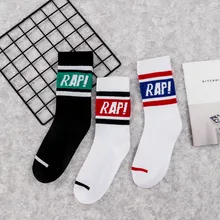 Японский Корейский стиль полосатый рычаг унисекс Хип носки хлопок с фигурой уличная забавные носки для влюбленных 092804