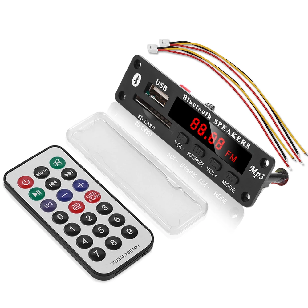 Vehemo USB SD FM WMA декодер радио модуль Автомобильный Bluetooth для динамика MP3 декодер доска прочные аксессуары авто для плеера