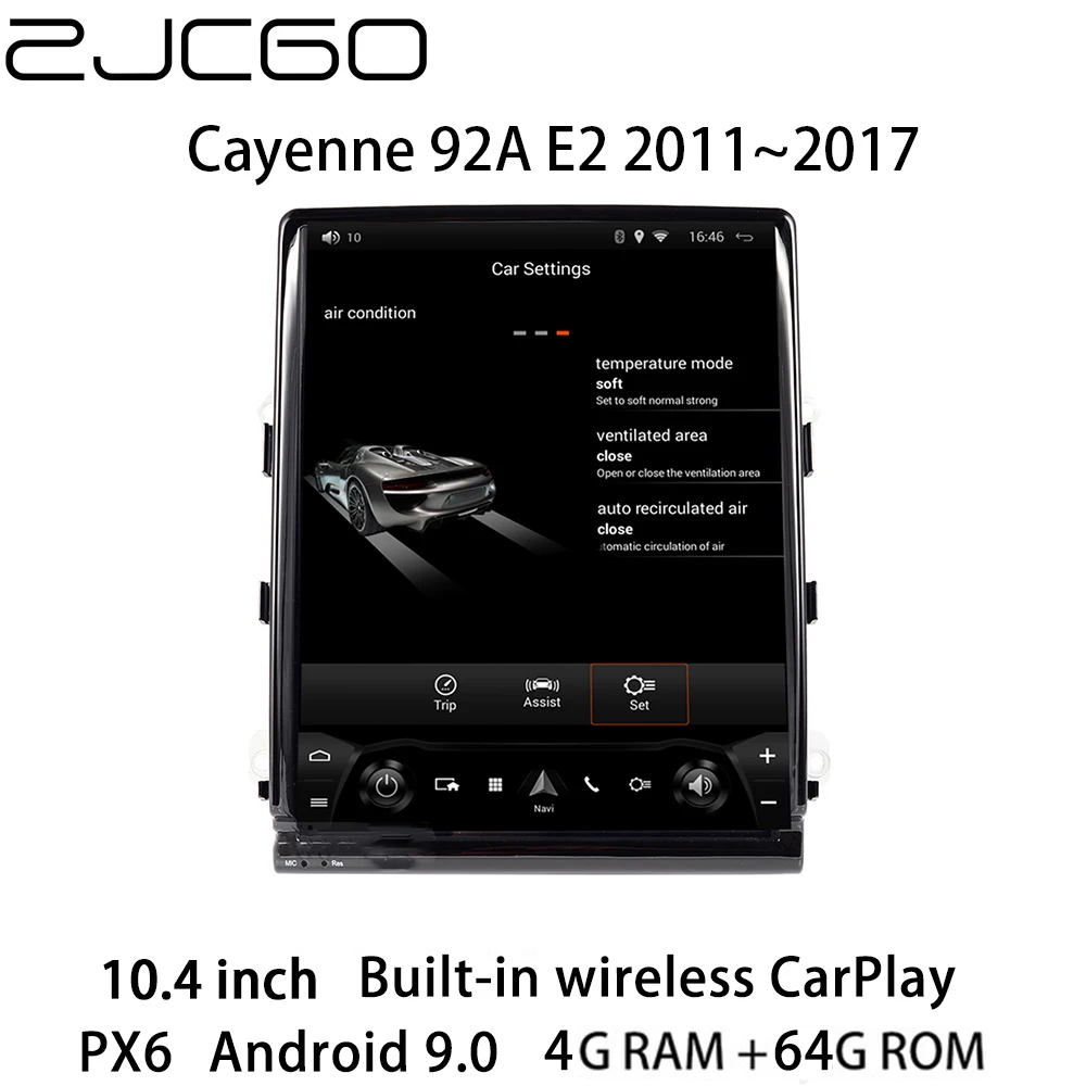 Автомобильный мультимедийный плеер ZJCGO стерео GPS радио-навигация навигация Android 9