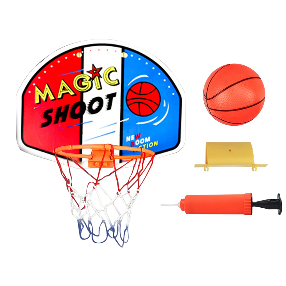 27*21cm Plastic Basketball Basket Hoop Toy Mini Basketball Board Family