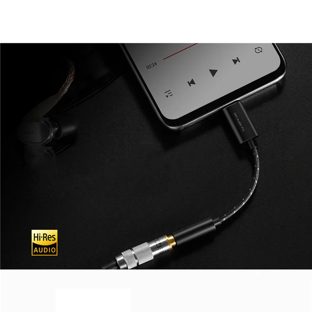 For Meizu HiFi Audio Decoding Amp PRO USB Type C to 3 5mm Headset Phone Decoder Headphone Amplifier Adapter for Android Windows