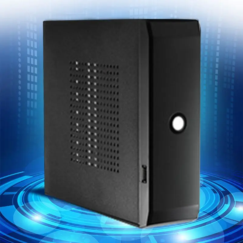 

Practical Power Supply Home Office Host Enclosure HTPC Computer Case Box 2.0 USB Desktop Gaming PC Chassis FH01 Mini ITX