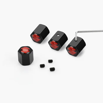 

Car Styling Anti-theft Stainless Wheel Tire Valve Stems Caps for Suzuki SWIFT VITARA SX4 Accessories Car Styling