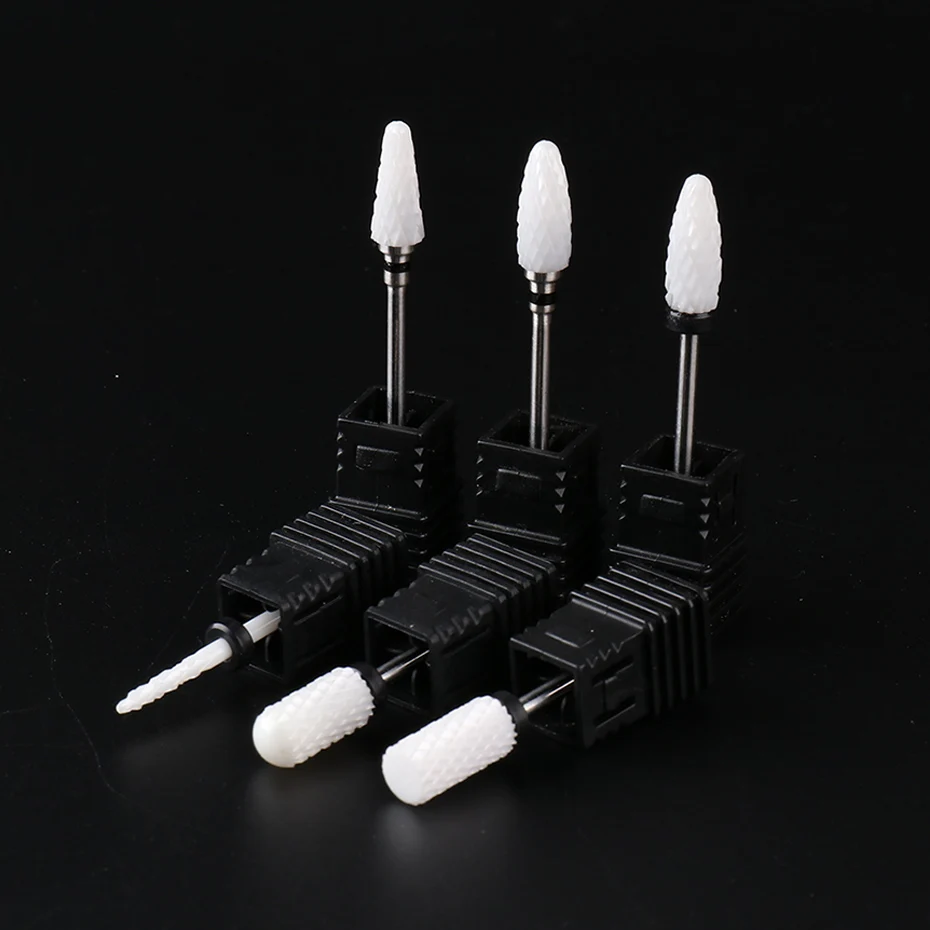 Ceramic Nail Drill Bit Carbide Manicure Rotate Burr Milling Cutter Electric Nail File Pedicure Drill Nail Care 6