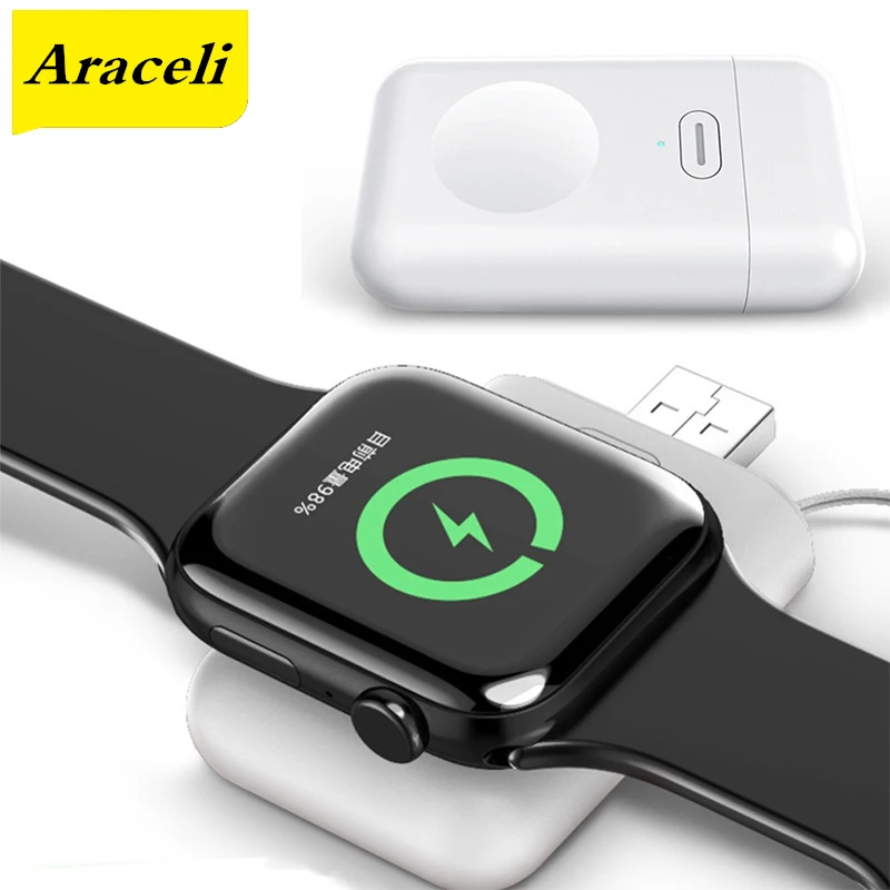 Беспроводное зарядное устройство 1000 мАч для IWatch 1 2 3 4 5 портативное Apple Watch |