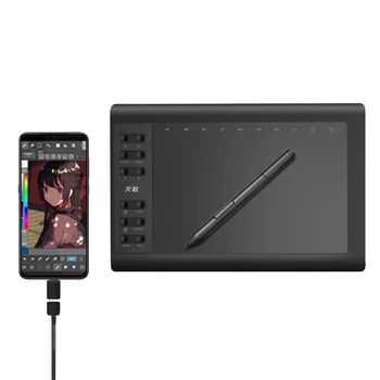 

10moons Drawing Tablet with Stylus for Android/Windows Graphics Tablet Support Computer/Mobile phone Writing/Graphic Tablet