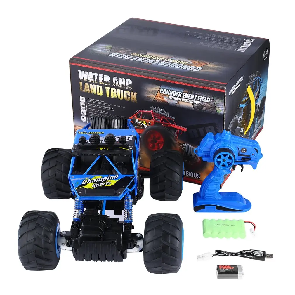 Ocday RC автомобиль 1:14 вода и Land грузовик большая резиновая шина Электрический Бигфут автомобиль внедорожный автомобиль игрушка пульт дистанционного управления багги Модель