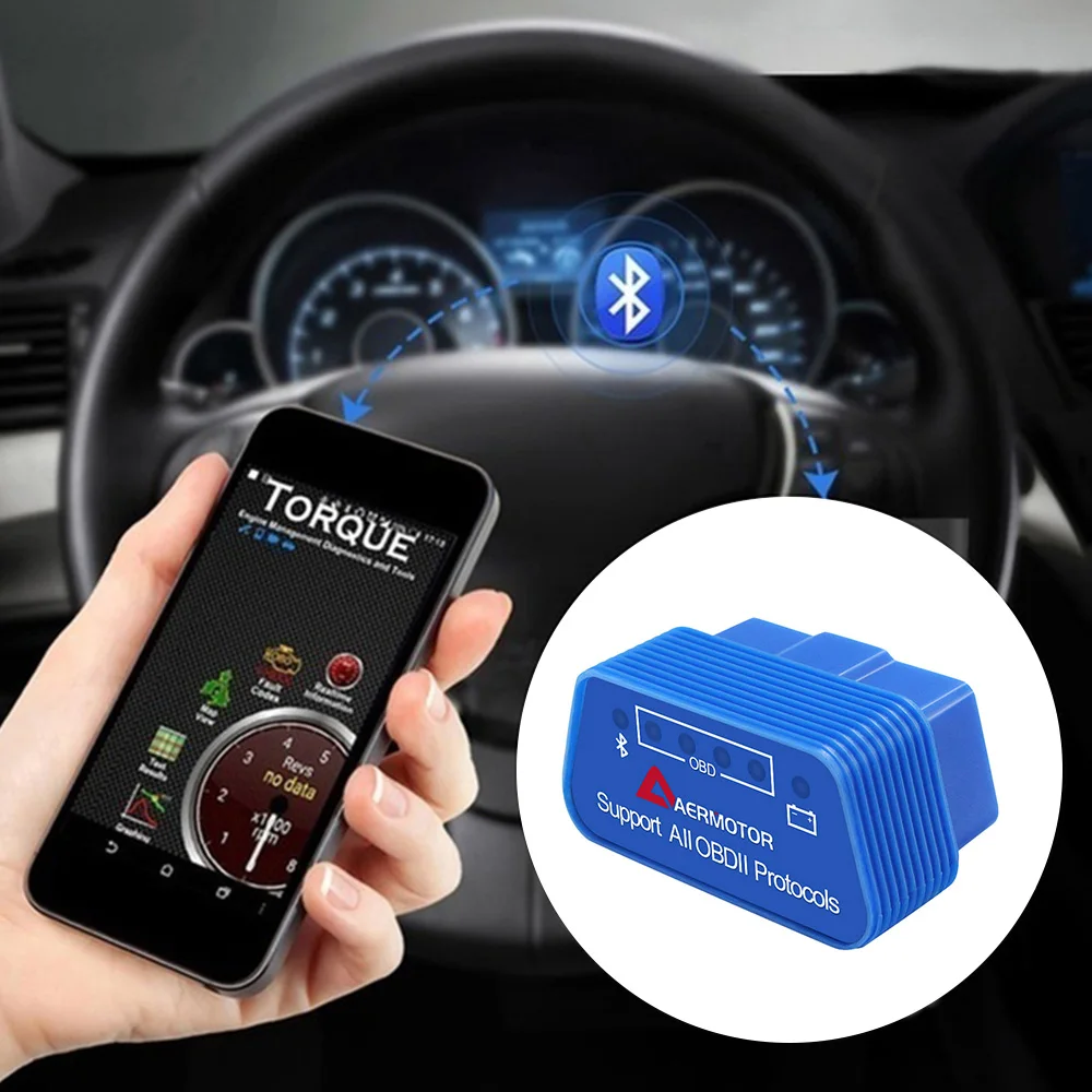 ELM327 obd2 сканер Bluetooth 4 0 OBD Автомобильный диагностический инструмент считыватель