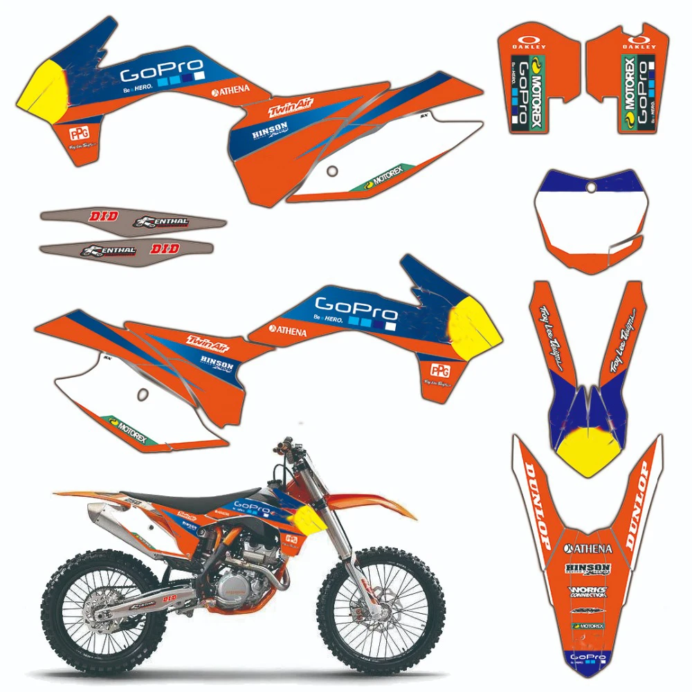 

for 2013 ktm sx 250 graphics ktm 450 stickers garphics 3M Motorcycle decal for ktm 125 250 350 450 sx sxf xc xcf 2013 2014 2015