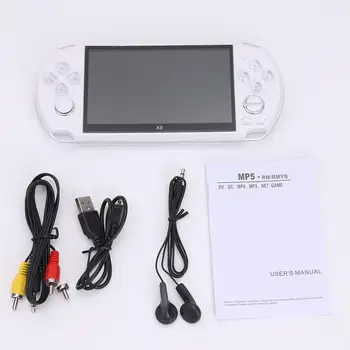 

X12 5.1 inch Handheld Game Video Player 8G 16G LED Screen Built-in 2500/3000 Games X9 X12PLUS Retro Consoles Support TF Card