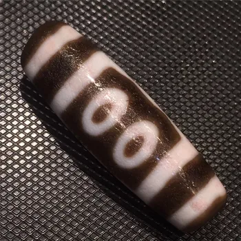 

200709-2 Baojiang Cinnabar 5 Eyes Dzi Bead Patterns Tibetan Beads Amulet Gemstone Natural Agate Stone Mysterious Bead